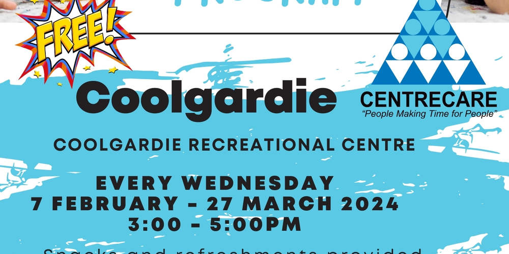 Centrecare Coolgardie After School Program Term 1 Feb Mar 24