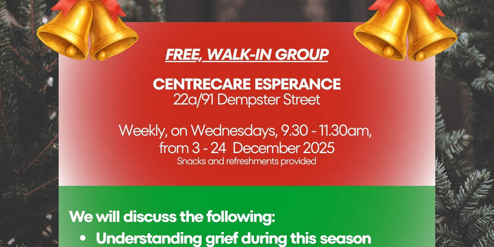 Centrecare Esperance Coping with Grief at Christmas 2025