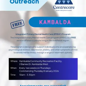 Kambalda Integrated Primary Mental Health Care (IPMHC) Program outreach visits for 2026