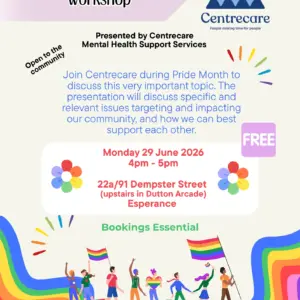 LGBTQIA+ Mental Health and Suicide Awareness Workshop - Esperance