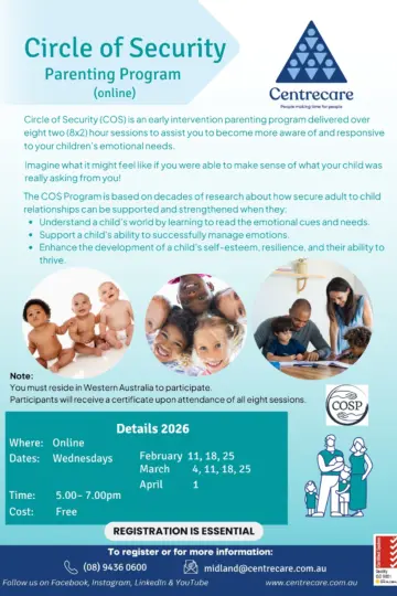 Centrecare Circle of Security Midland ONLINE Feb Apr 26