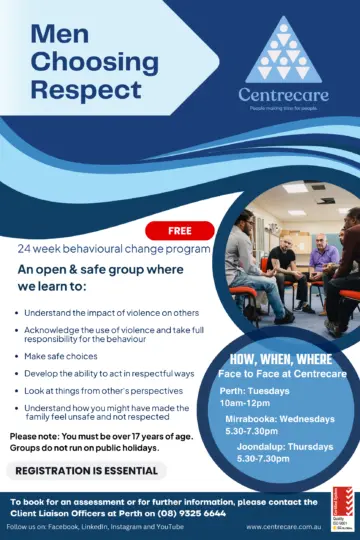 Centrecare Metro Men Choosing Respect 2026