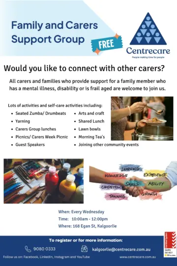 Centrecare Kalgoorlie Family Carers Group 2025