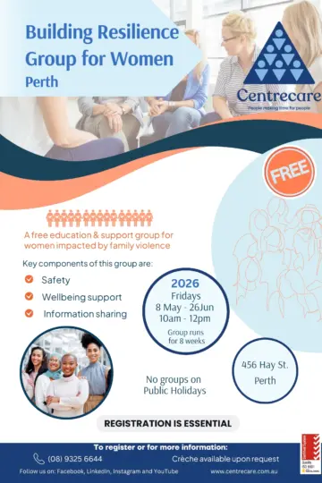 Perth Building Resilience Group for Women May Jun 2026