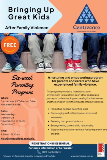 Centrecare Midland BUGK After Family Violence Oct Dec 26