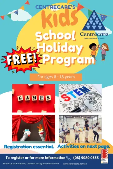 Centrecare Goldfields School Holiday Program July 26 1
