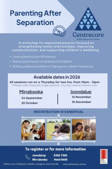 Centrecare MBKJOON Parenting After Separation Workshop Sep Dec 26