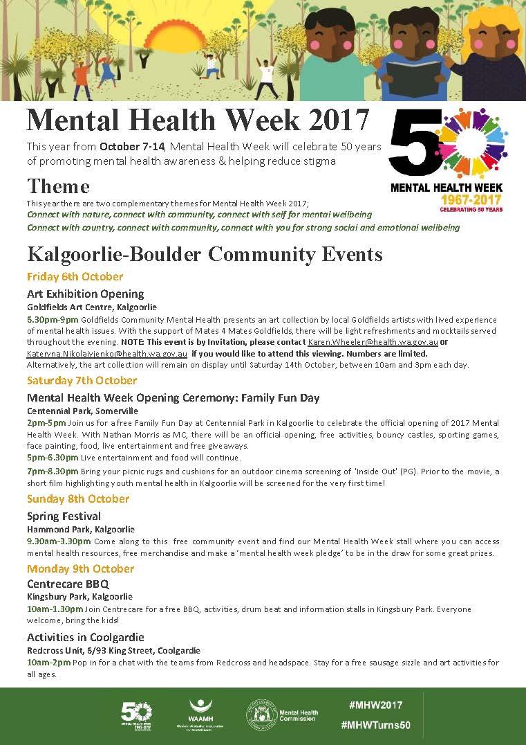 Mental Health Week 2017 Kalgoorlie