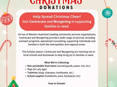 Centrecare Wungening Christmas Donations 2024 WEB