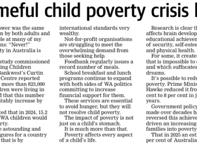 The West Australian Tony Pietropiccolo child poverty crisis hits new depth 1
